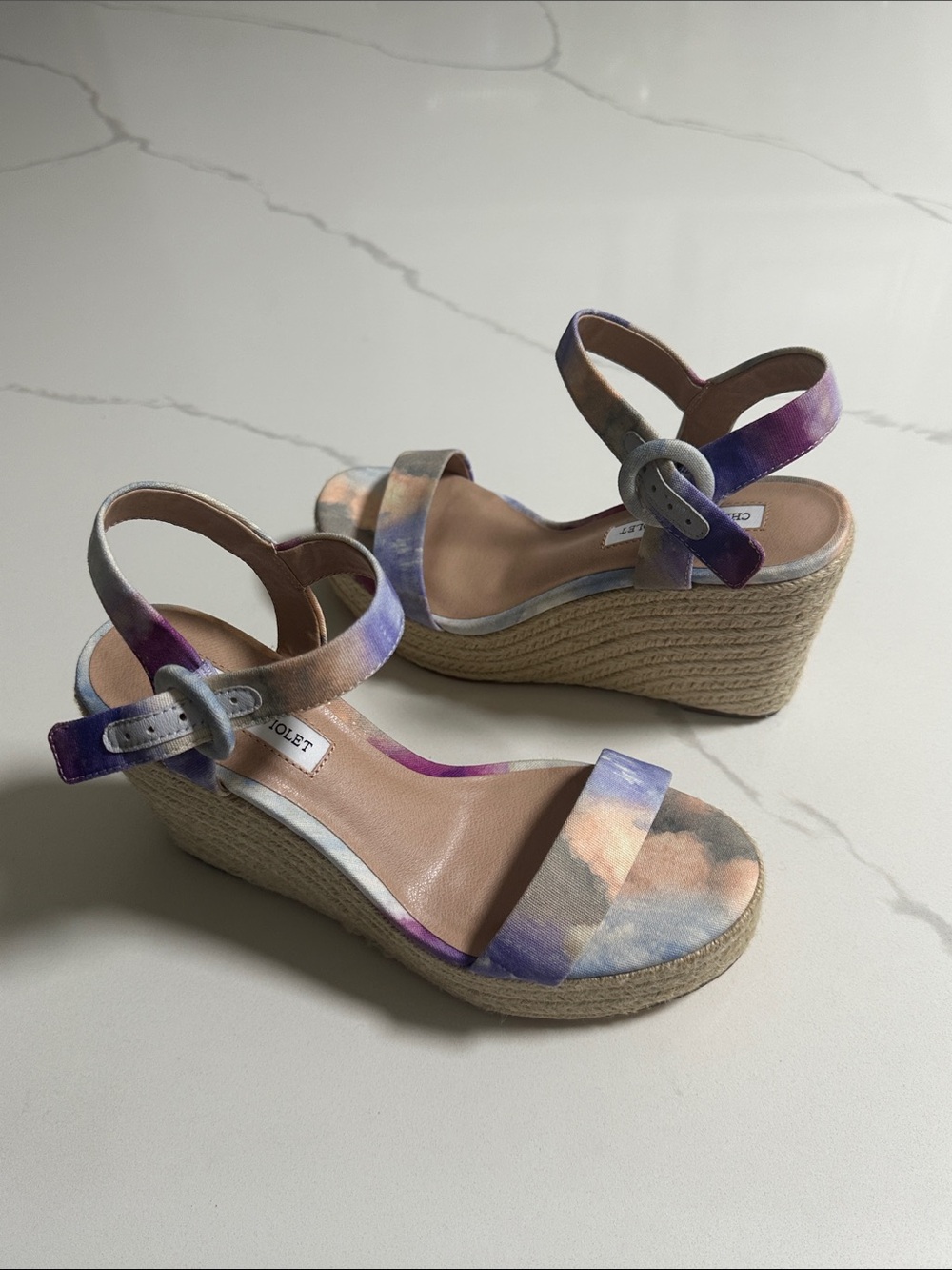 Chelsea & Violet Henna Espadrille Wedge Sandal